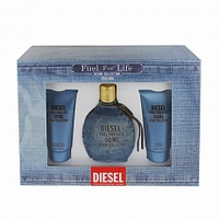 Diesel Fuel For Life Geschenkset Denim Collection Men Showergel 50ml + Edt 50ml + After Shave 50ml Set