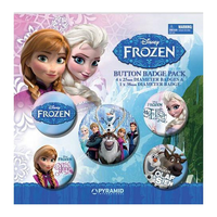 Feestartikelen Frozen Buttons 5 Stuks