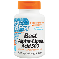 Doctor's Best, Best Alpha Lipoic Acid 300, 300 Mg, 180 Veggie Caps
