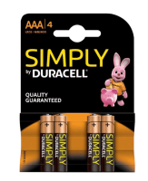 Duracell Aaa Batterijen Simply   4 Pack