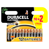 Duracell Batterij Aaa 10+2 (12st)