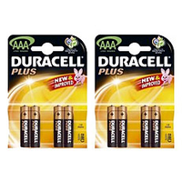 Duracell Batterij Plus Aaa Mn2400 K0420 2x4stuks