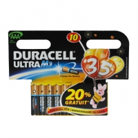 Duracell Batterij Ultra M3 Type Aaa Mn2400 Lr03 10stuks