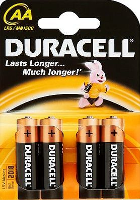 Duracell Batterijen Aa   Lr6 / Mn1500 1,5 V Alkaline   4 Stuks