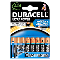 Duracell Aaa Alkaline Batterijen Ultra Power   8 Stuks