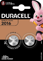 Duracell Knoopcelbatterijen   3v Lithium Dl 2016 2pack