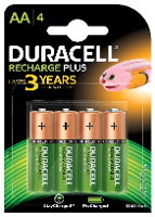 Duracell Oplaadbare Batterijen Aa   Nimh   1300 Mah 1.2 V / Stilo Mignon  4 Stuks