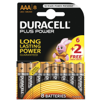 Duracell Plus Power Aaa 6+2 Gratis (8st)