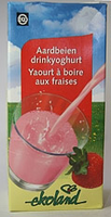 Ekoland Drinkyoghurt Aardbei 1000ml