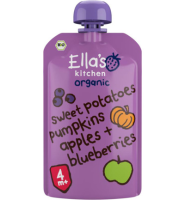 Ella's Kitchen Sweet Potato Pumpkin Apple Blueberrry 4+ Maanden (120g)
