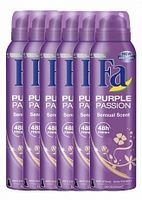 Fa Deospray Purple Passion Voordeelverpakking 6x150ml
