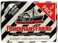 Fishermansfriend Salmiak Suikervrij 3 Pakjes 3 Zakjes