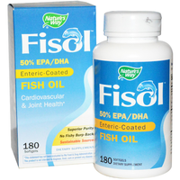 Fisol Enteric Gecoate Visolie (180 Gelcapsules)   Nature's Way