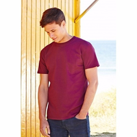 Fruit Of The Loom Bordeaux Rode Tshirts
