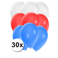 30 Stuks Party Ballonnen In De Sloveense Kleuren