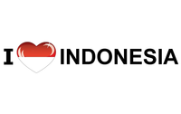 I Love Indonesia Stickers
