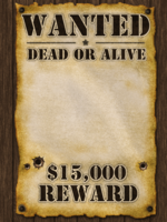 Reward Most Wanted Posters