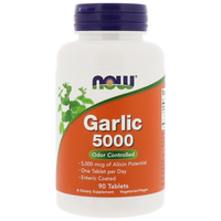 Garlic 5000 (90 Tablets)   Now Foods