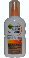 Garnier Ambre Solaire Zonnebrand Spray   Factor 15 Bronze 200 Ml.