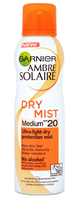 Garnier Ambre Solaire Zonnebrand Spray   Factor 20 Dry Mist 200 Ml.