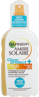 Garnier Ambre Solaire Zonnebrandspray   Spf30 Clear Protect 200 Ml