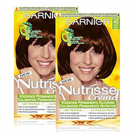 Garnier Nutrisse Voordeelverpakking Permanente Kleuring 045 Mahoniebruin 2 Stuks