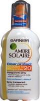 Garnier Zonnebrand Clear Protect Spray Spf 20 200ml