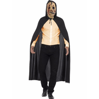Halloween Verkleed Cape Met Zombie Rits Masker