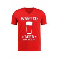 Verkleed Cowboy Shirt Wanted Beer Voor Heren