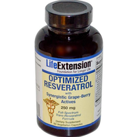 Optimized Resveratrol With Synergistic Grape Berry Actives 250 Mg (60 Veggie Caps )   Life Extension