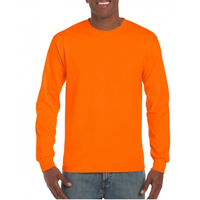 Fel Oranje T Shirts Lange Mouwen Top Kwaliteit
