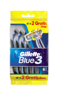 Gillette Blue3 Wegwerpmesjes Mannen Smooth   4+2 Stuks
