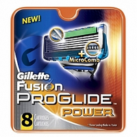 Gillette Fusion Proglide Power Scheermesjes   8 Stuks.