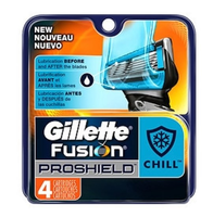 Gillette Fusion Proshield Chill Scheermesjes   4 Stuks