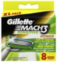 Gillette Mach M3 Power Sensitive Scheermesjes 8st.