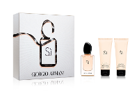 Giorgio Armani Si Eau De Parfum + Douche Gel + Body Lotion Spray Geschenkset (50+75+75ml)