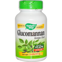 Glucomannaan Konjac Root 665 Mg (100 Vegetarische Capsules)   Nature's Way