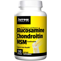 Glucosamine + Chondroitin + Msm Combination (240 Capsules)   Jarrow Formulas