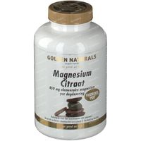 Golden Naturals Magnesium Citraat 180 Tabletten