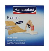 Hansaplast Pleisters Elastic   Family Pack 5 Meter Rol