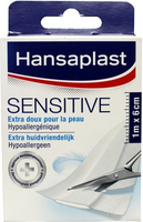 Hansaplast Sensitive 1m X 6cm 1 Stuks