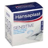 Hansaplast Sensitive Extra Skin Friendly 5m X 6cm 1 Stuk