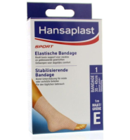 Hansaplast Sport Elastische Bandage 1m Maat E (enkel/knie)