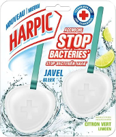 Harpic Toiletblok Bleek Stop Bacteriën   2 Stuks