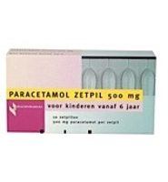 Healthypharm Paracetamol Zetpil 500mg 10zp