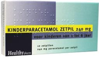 Healthypharma Paracetamol Kinderen 240mg 10zp