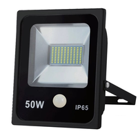 Hofftech Led Straler / Floodlight / Bouwlamp   50w Smd + Sensor