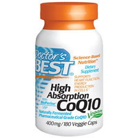 Hoge Absorptie Coq10 Met Bioperine 400 Mg (180 Veggie Caps)   Doctor's Best