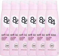 8x4 Deodorant Spray Soft Kiss Voordeelverpakking