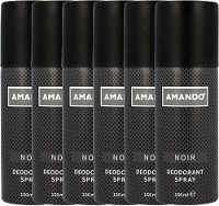 Amando Noir Deodorant Deospray Voordeelverpakking 6x150ml